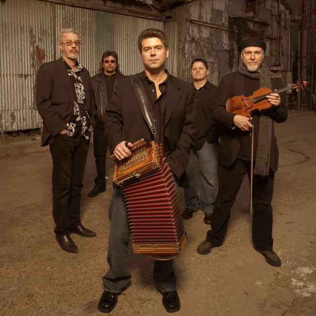 Steve Riley and the Mamou Playboys, circa 2005.  (Photo by Rick Olivier)